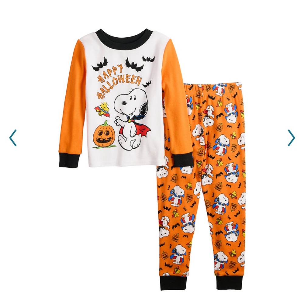 Peanuts snoopy happy Halloween 2 pc pajama set